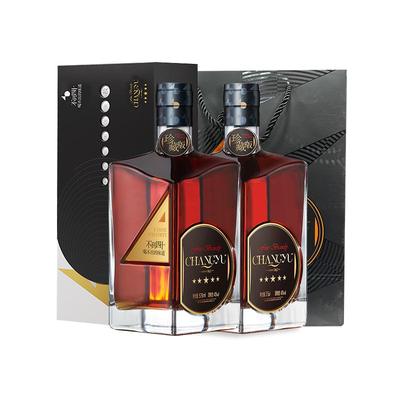 张裕珍藏版五星白兰地双支礼盒装