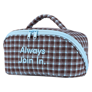 阿季新款化妆包女高颜值双层大容量手提收纳包旅行干湿分离洗漱包