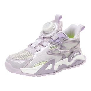 巴布豆童鞋女童鞋子2026夏季新款单网透气儿童老爹鞋女孩运动鞋子