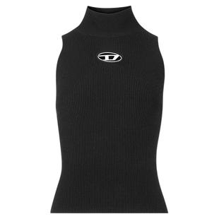 DIESEL/迪赛 女士镂空LOGO无袖针织衫紧身上衣银泰百货 300217