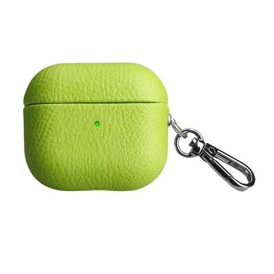 适用苹果2025新款AirpodsPro3，AirPodspro2耳机壳保护套airpods4保护套PU仿皮荔枝纹