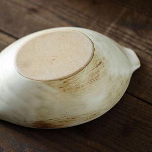 新疆包邮池上之家 不规则双耳碗盘家用异形椭圆形酒店餐具餐厅商