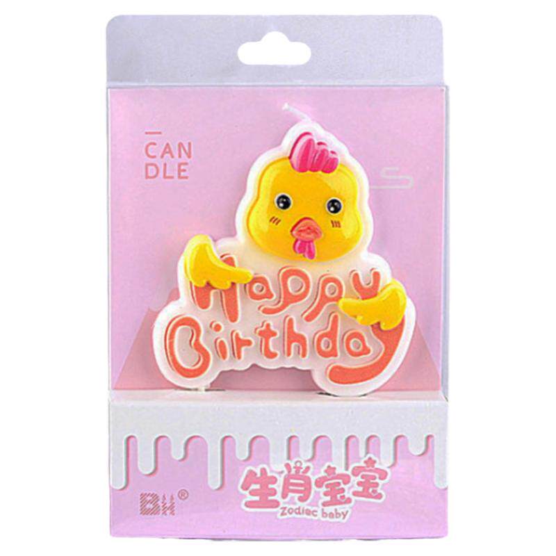 十二生肖无烟生日蛋糕装饰蜡烛
