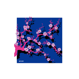 RETLPER反光车贴 原创 梅花凌寒独自开 新中式意境 防水平面贴纸