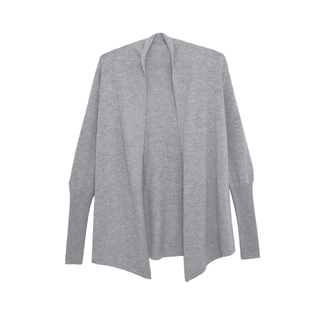 荒荒家 纸片人针织开衫2025早秋新款宽松慵懒设计灰色休闲外套女