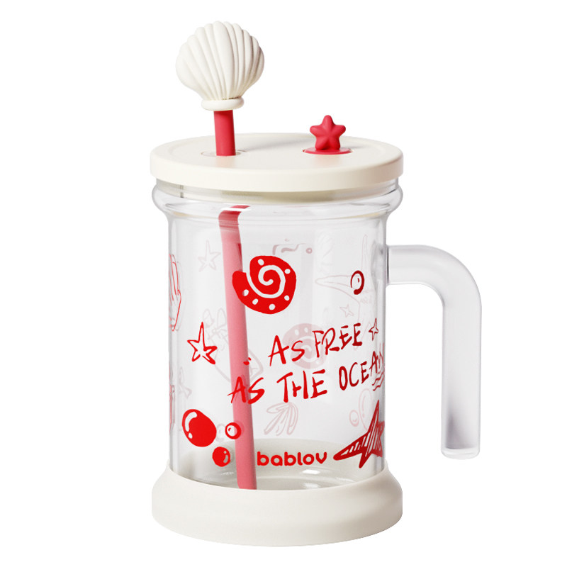 夏季耐高温高硼硅玻璃桌面水杯女