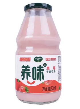 养味草莓香蕉味牛奶儿童早餐奶