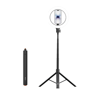 SEAJIC施吉客环形磁吸补光灯主播专用落地三脚架拍照打光美颜套装手机直播支架多功能兔笼补光灯vlog拍摄神器
