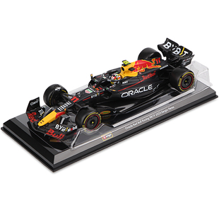 比美高1:24红牛F1模型RB19方程式赛车模型合金仿真收藏摆件2023