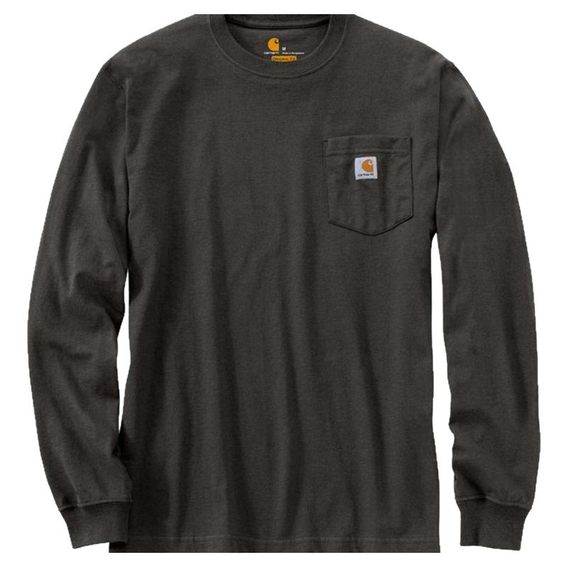 现货 Carhartt k126 卡哈特主线工装纯色圆领长袖T恤情侣打底衫潮