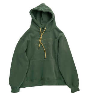 小刺绣加绒连帽卫衣女!25秋冬美式宽松显白字母加厚套头休闲帽衫