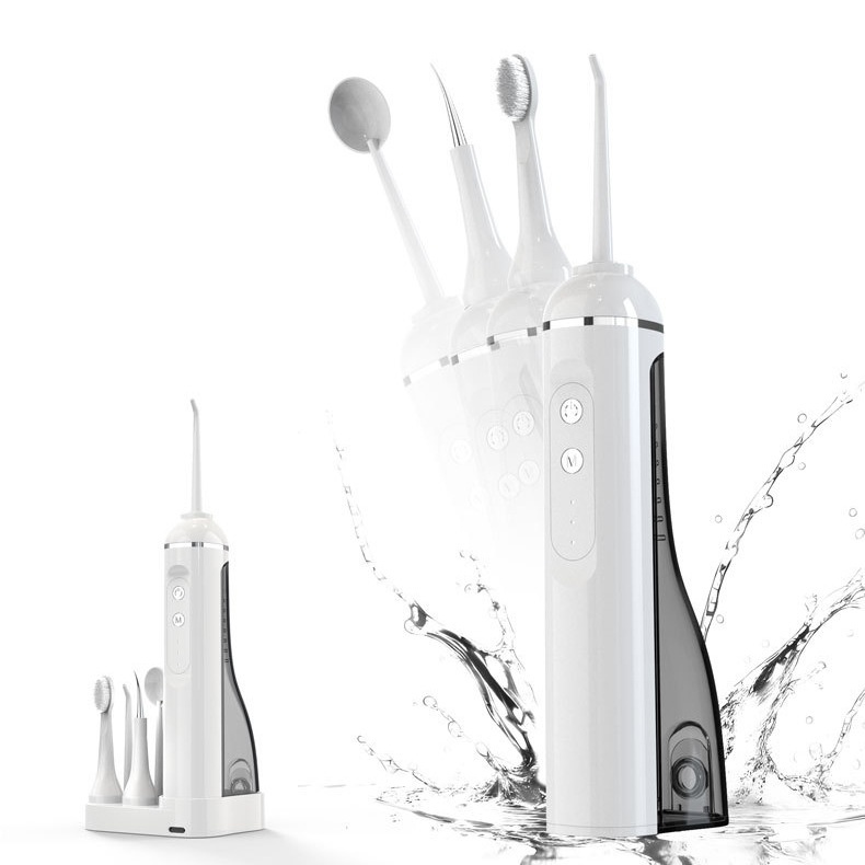 跨境电动冲牙器洁牙家用去一器四合洗电动牙刷牙牙结石美牙套装