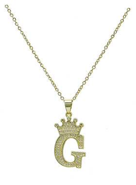 Mew Gulf同款项链女欧美潮品锁骨链金色轻奢简约字母短款毛衣链男