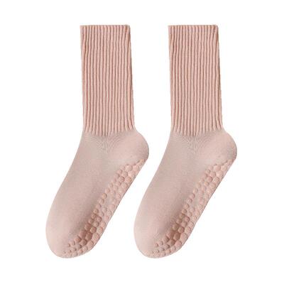 瑜伽中筒袜女防滑专业健身棉袜