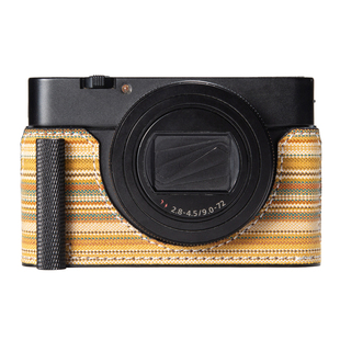 适用于索尼黑卡6/7保护套RX100M7/RX100M6皮套真皮底座保护壳配件