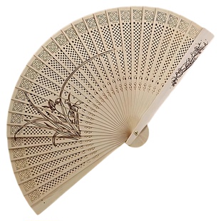 香扇藏春舞蹈折扇古风手工香木扇子中国风古典舞跳舞专用一扇百年