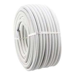 白色包塑金属软管波纹管电线金属穿线螺纹蛇皮管家用阻燃防火保护