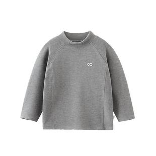 [7A抗菌发热]齐齐熊宝宝t恤长袖冬款男童打底衫冬季童装衣服内搭