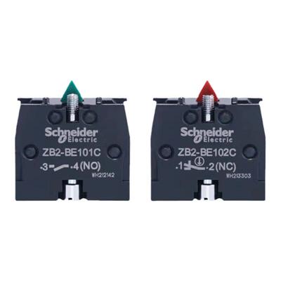 施耐德按钮辅触点常开ZB2BE101C