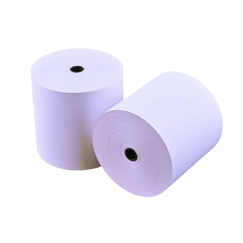 收银纸75x60mm单层针式打印机纸超市小票据75x80mm一联双胶打印纸