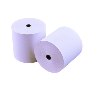 收银纸75x60mm单层针式打印机纸超市小票据75x80mm一联双胶打印纸