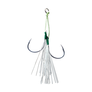 引路人钢骨钢丝铁板钩双钩夜光亮丝慢摇铁板钩快抽鲅鱼马鲛黄鲣