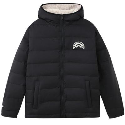 SprayGround两面穿连帽羽绒服