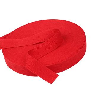 纯棉人字带红布条带子滚边包边条全棉结婚喜庆绑带宽红色织带辅料