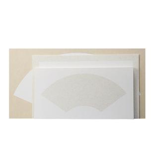 加厚镜面长方形扇形空白卡纸宣纸扇面宣纸卡纸书法国画写意生宣作品写意熟宣软卡加厚书法镜片半生熟软卡