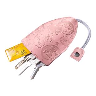 钥匙包抽拉式通用卡通电动车汽车皮套锁匙包扣女士时尚创意大容量