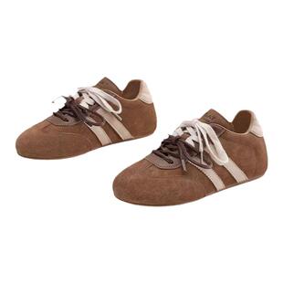 星期六平底阿甘德训鞋女2025新款秋冬季复古百搭内增高休闲运动鞋