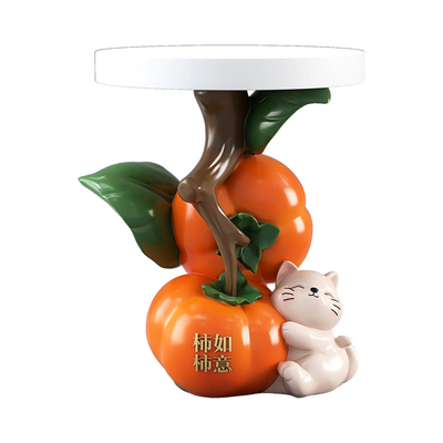 柿柿如意茶几装饰品落地摆件