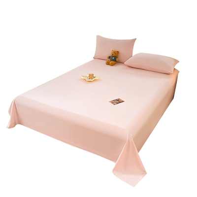 【A类母婴可用】纯色水洗棉床单