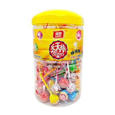 雅客天天棒棒棒糖桶装1.26kg