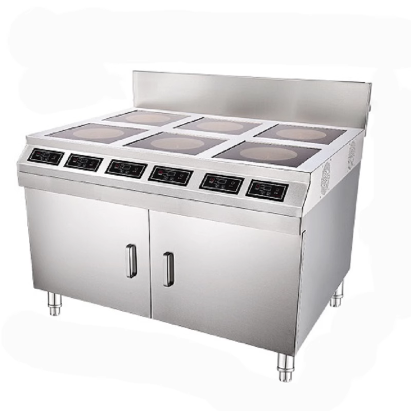 美利廚商用電磁爐大功率5000w飯店食堂雙頭電炒爐8KW凹面電磁灶