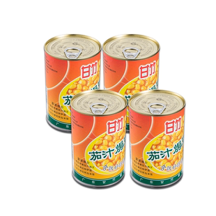 甘竹牌 甘竹官方茄汁焗豆罐头402*4组合装 即食小吃拌饭旅行出