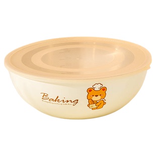 和面盆带盖食品级304不锈钢烘焙新款碗盆发面揉面醒面专用面盆