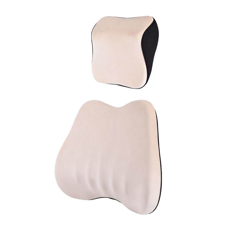 爱车屋汽车头枕护颈枕车用座椅记忆棉车载靠枕一对颈枕睡觉腰靠垫