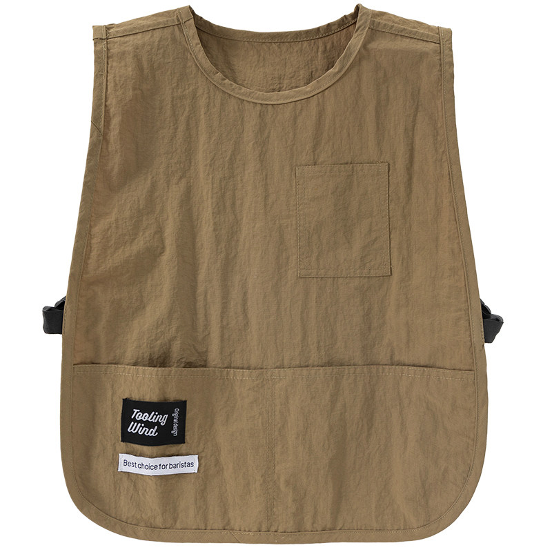 儿童无袖马甲围裙防水可定制logo