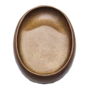 歙砚老坑小楷黄鱼子掌中宝小巧把玩型砚台椭圆型抄经砚台文房四宝