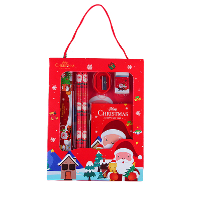 圣诞手提文具套装送小朋友礼物
