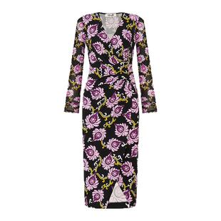 [女神节][哑光针织]DVF2026早春新款度假绽放花朵连衣裙DL4T020