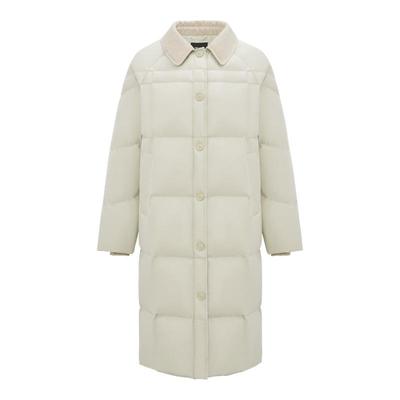 雪中飞针织翻领羽绒服