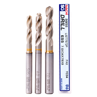 日本NACHI不二越SGESS粉末高速钢L7572P钻头短刃不锈钢/钛合金/铜