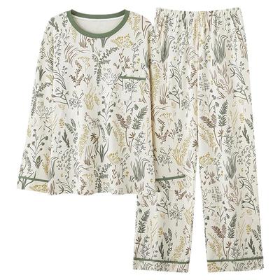 俞兆林女纯棉植物国风家居服套装