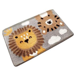 大江地垫卫生间吸水地毯家用浴室进门口脚垫防滑可爱卡通厕所垫子