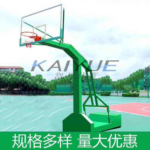 厂家供应凹箱篮球架室内外移动篮球架普通凹箱篮球架钢化玻璃篮板