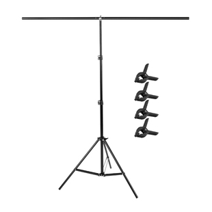 T型摄影背景架白色PVC背景板支架证件照相拍照背景布拍摄道具伸缩杆ins网红主播直播间装饰墙摆拍纸便携架子