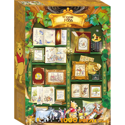 小熊维尼拼图一千片蓝卡