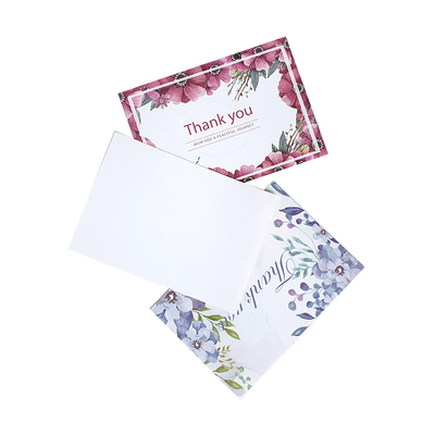 韩版单面贺卡鲜花店留言商务通用